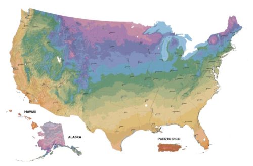 Hardiness Zone Map 