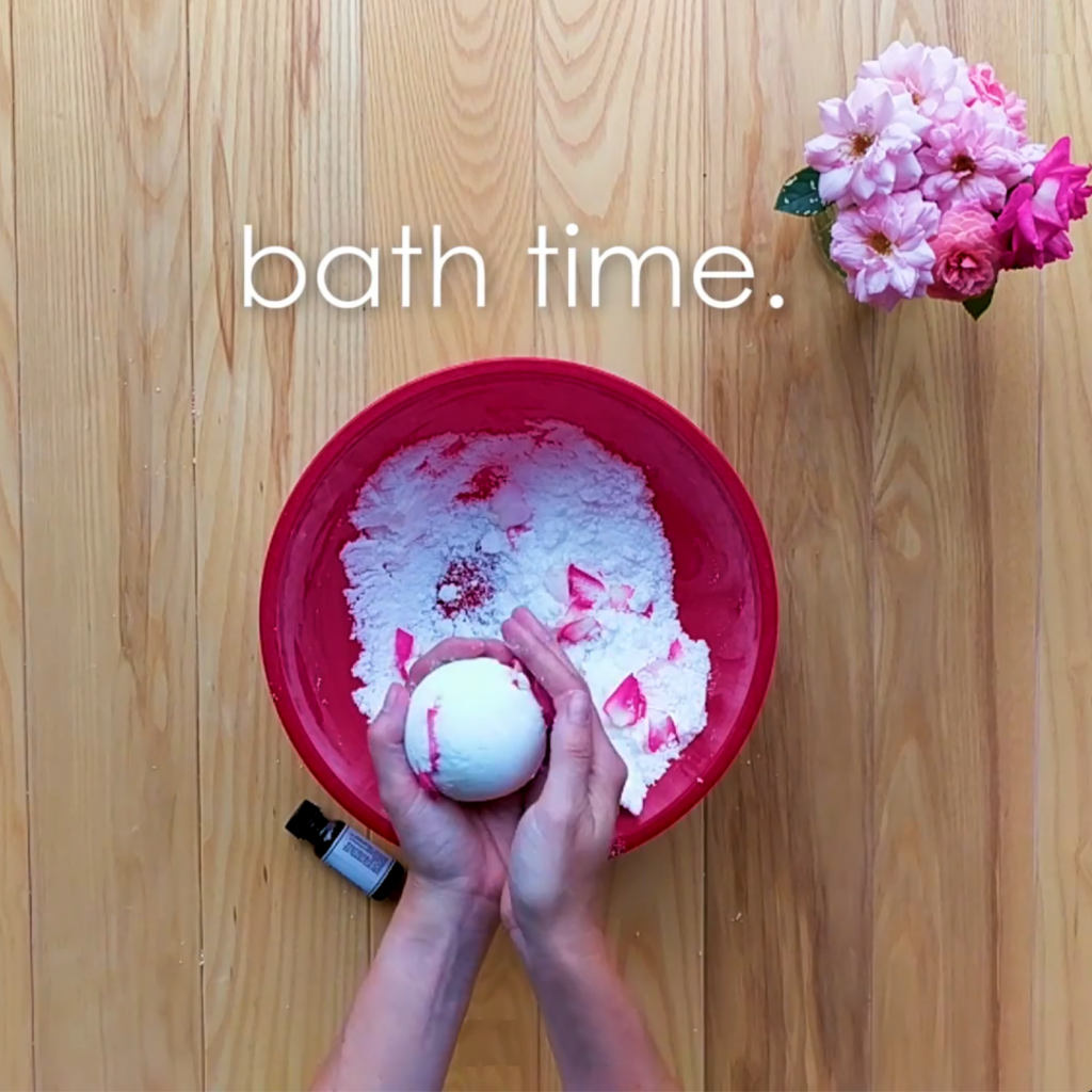 DIY Rose Petal Bath Bombs
